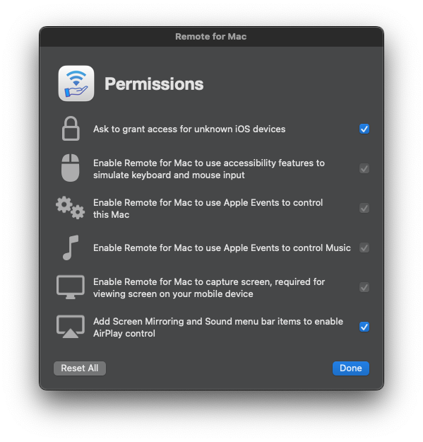 Permissions