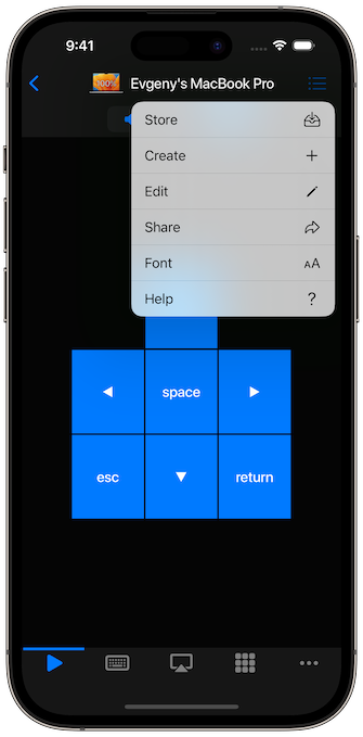 Keypad Menu