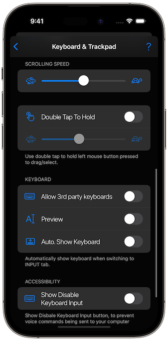 Mouse and Keyboard Settings