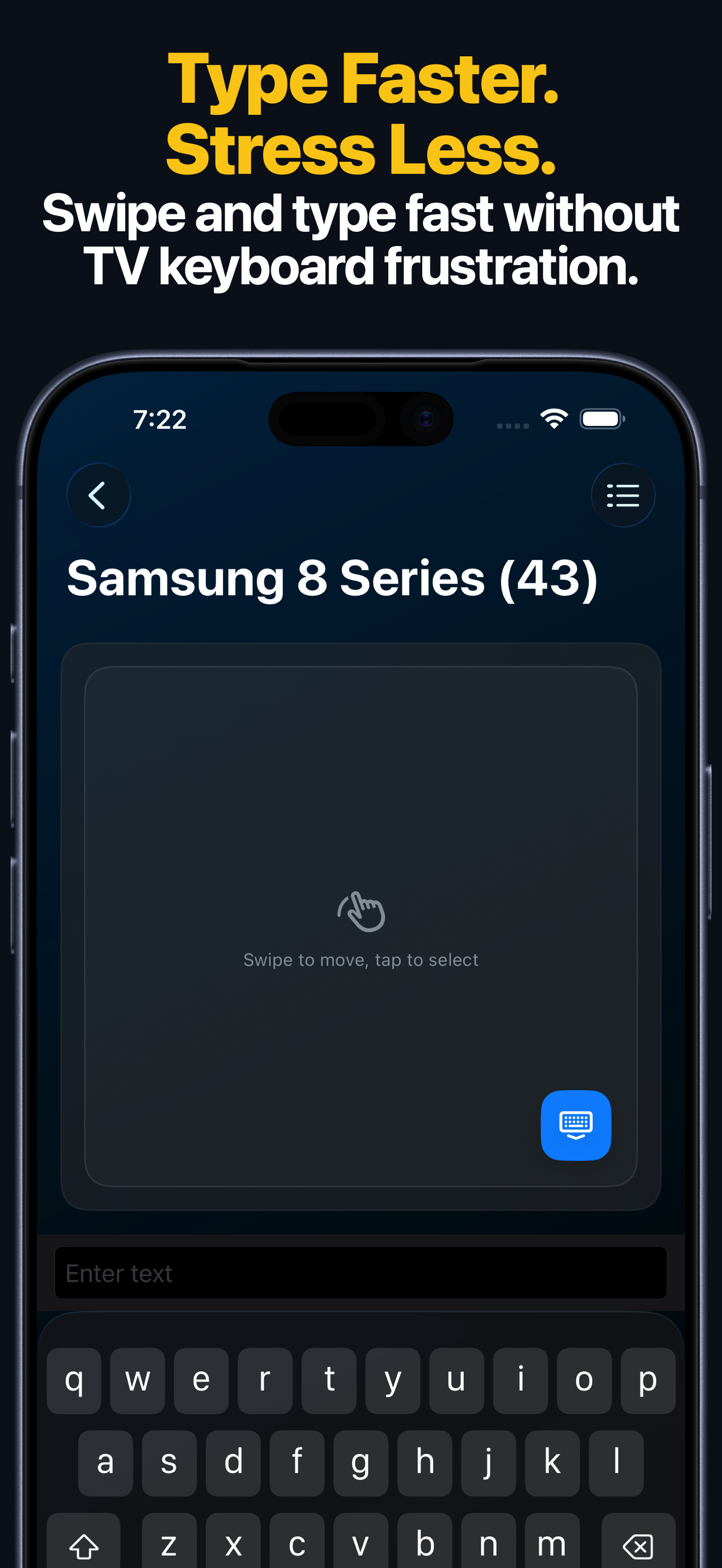 Hisense TV remote app input and source screen on iPhone